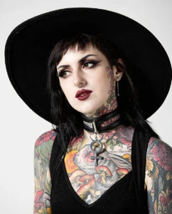 KILLSTAR Mercury Choker Halskette -Halloween Kostüm Geschäft killstar mercury choker halskette killstar halsschmuck merkur anhaenger gothic schmuck gotik geschenk 52484 2