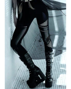 KILLSTAR Neo Noir Leggings -Halloween Kostüm Geschäft killstar neo noir leggings gothic fashion gohtic hosen gotik mode 52252 3