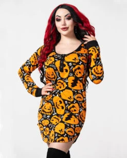 KILLSTAR Night Harvest Henley Kleid -Halloween Kostüm Geschäft killstar night harvest henley kleid killstar dress killstar accessoire gothic kleid gothic accessoires und geschenkartikel gothic loungewear 53726 3