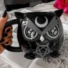 KILLSTAR Owl Tasse -Halloween Kostüm Geschäft killstar owl tasse killstar owl mug gothic keramik tasse eulen design gothic geschirr 53325