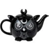 KILLSTAR Owl Teekanne -Halloween Kostüm Geschäft killstar owl teekanne killstar owl teapot gothic keramik kanne eulen design gothic geschirr 53327