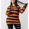 KILLSTAR Pumpkin Strickpullover 2 KILLSTAR Pumpkin Strickpullover -Halloween Kostüm Geschäft killstar pumpkin strickpullover halloween und gothic fashion killstar pumpkin knit sweater 52177