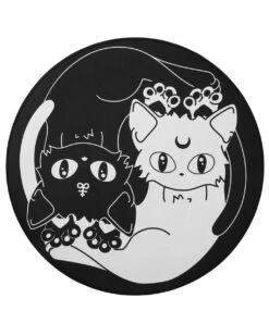 KILLSTAR Runder Yin Yang Teppich