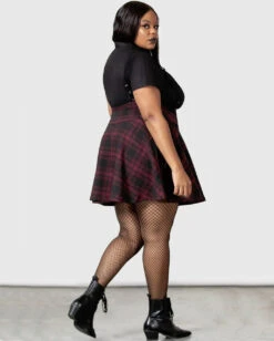 KILLTAR Study Hell Suspender Skirt Rot -Halloween Kostüm Geschäft killstar study hell suspender skirt rot killstar mode gothic rock gothic bekleidung gothic mode gothic fashion gothic accessoires und geschenkartikel 54043 3