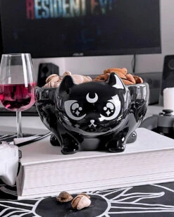 Halloween Kostüm Geschäft -Halloween Kostüm Geschäft kittykillstar kitty schuessel bowl gothic wohnungsdeko und geschirr 51625
