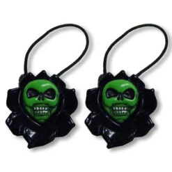 Skull Rose Haargummi Schwarz