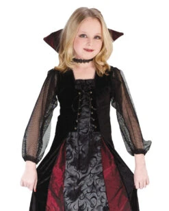 Lady Draculina Kinderkostüm -Halloween Kostüm Geschäft lady draculina kinder kostuem fuer halloween lady draculina kids costume for halloween halloween kinderkostuem halloween kostuem accessoire 50965 3