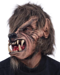 Moonlight Werwolf Maske -Halloween Kostüm Geschäft moonlight werwolf maske wolfsmaske tiermaske horror maske 14234 03
