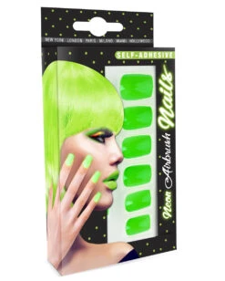 Neon Airbrush Fingernägel Neon Grün 7 Neon Airbrush Fingernägel Neon Grün -Halloween Kostüm Geschäft neon airbrush fingernaegel neon gruen neon fingernails neon green falsche fingernaegel 36697 03