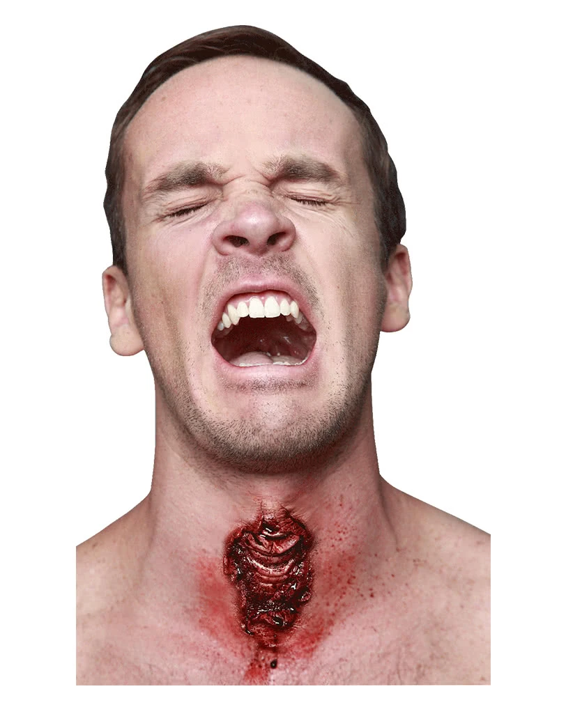 Luftröhrenschnitt Latexwunde 3 Luftröhrenschnitt Latexwunde