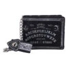 Ouija Brett Geldbeutel Mit Kette -Halloween Kostüm Geschäft ouija brett geldbeutel mit kette spirit board brieftasche mit kette ouija board wallet with chain gothic accessoire 50993 01