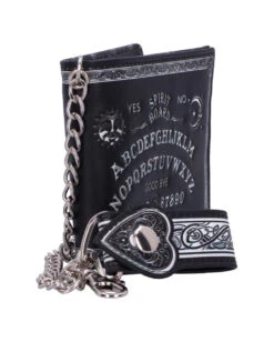Ouija Brett Geldbeutel Mit Kette 12 Ouija Brett Geldbeutel Mit Kette -Halloween Kostüm Geschäft ouija brett geldbeutel mit kette spirit board brieftasche mit kette ouija board wallet with chain gothic accessoire 50993 04