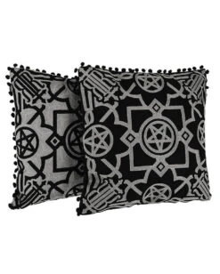 Pentagramm Kissenbezug Blair Black 45x45cm 14 Pentagramm Kissenbezug Blair Black 45x45cm -Halloween Kostüm Geschäft pentagramm kissenbezug blair black pentagram pillowcase blair black gothic wohnaccessoire 51477 05