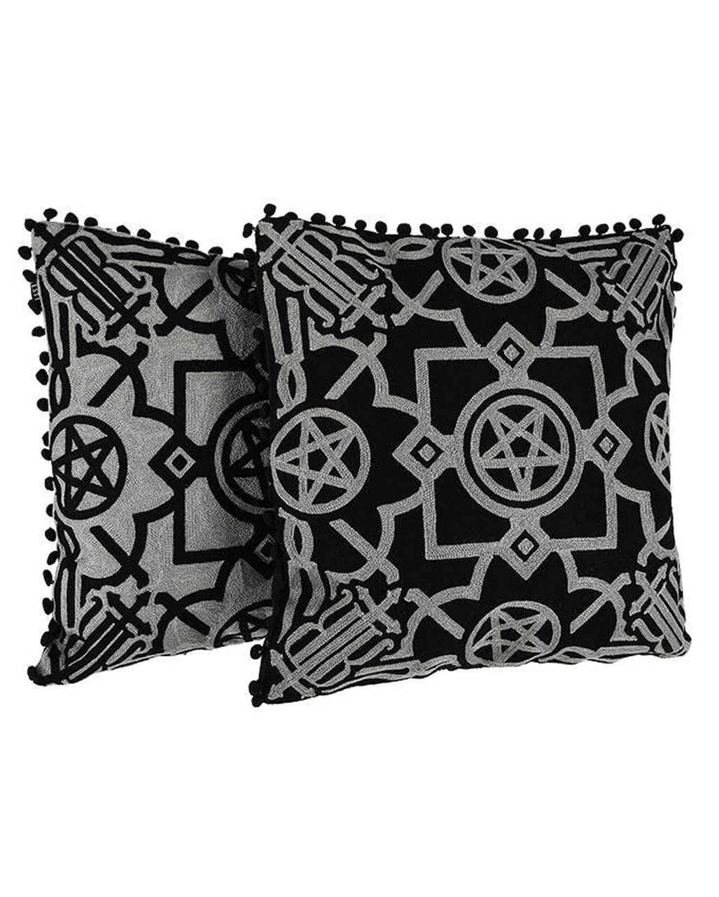 Pentagramm Kissenbezug Blair Black 45x45cm 8 Pentagramm Kissenbezug Blair Black 45x45cm – Bild 6