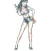 Pin Up Klebetattoo Sexy Mechanic -Halloween Kostüm Geschäft pin up klebetattoo sexy mechanic vintage tattoo zum aufkleben 37701