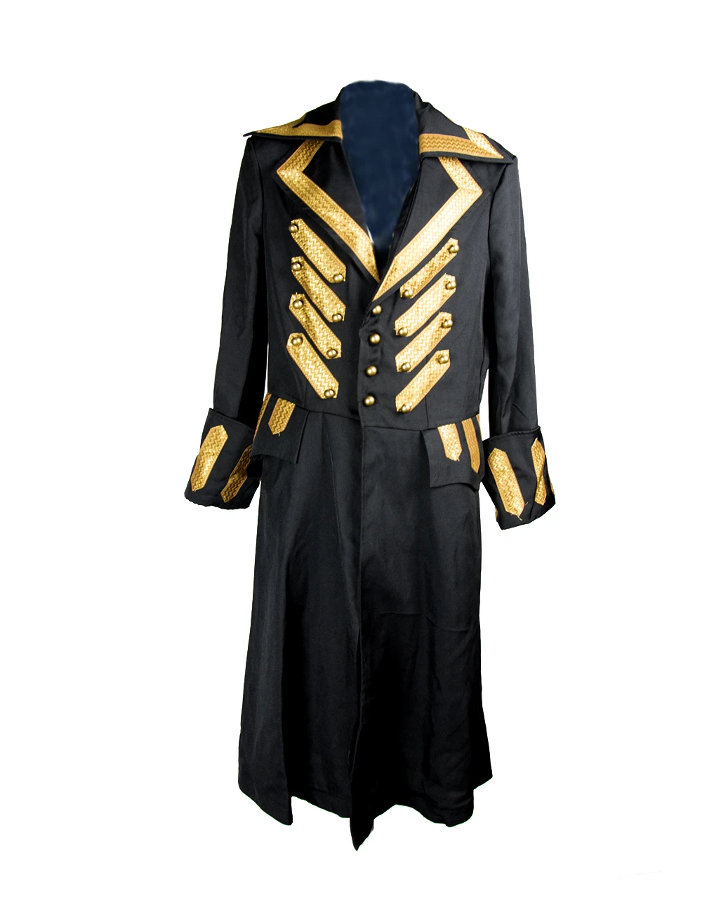 Piratenjacke Deluxe Schwarz 3 Piratenjacke Deluxe Schwarz