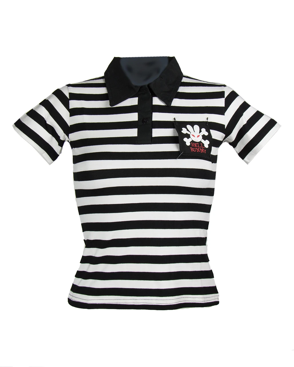 Poloshirt Weiß-schwarz 3 Poloshirt Weiß-schwarz