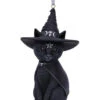 Purrah Hexenkatze Weihnachtskugel 11cm -Halloween Kostüm Geschäft purrah hexenkatze weihnachtskugel gothic christbaumkugel purrah witch cat hanging ornament 51092 01
