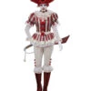 Sadistischer Horrorclown Damenkostüm -Halloween Kostüm Geschäft sadistischer horrorclown halloween kostuem killerclown kostuem clown costume 39017