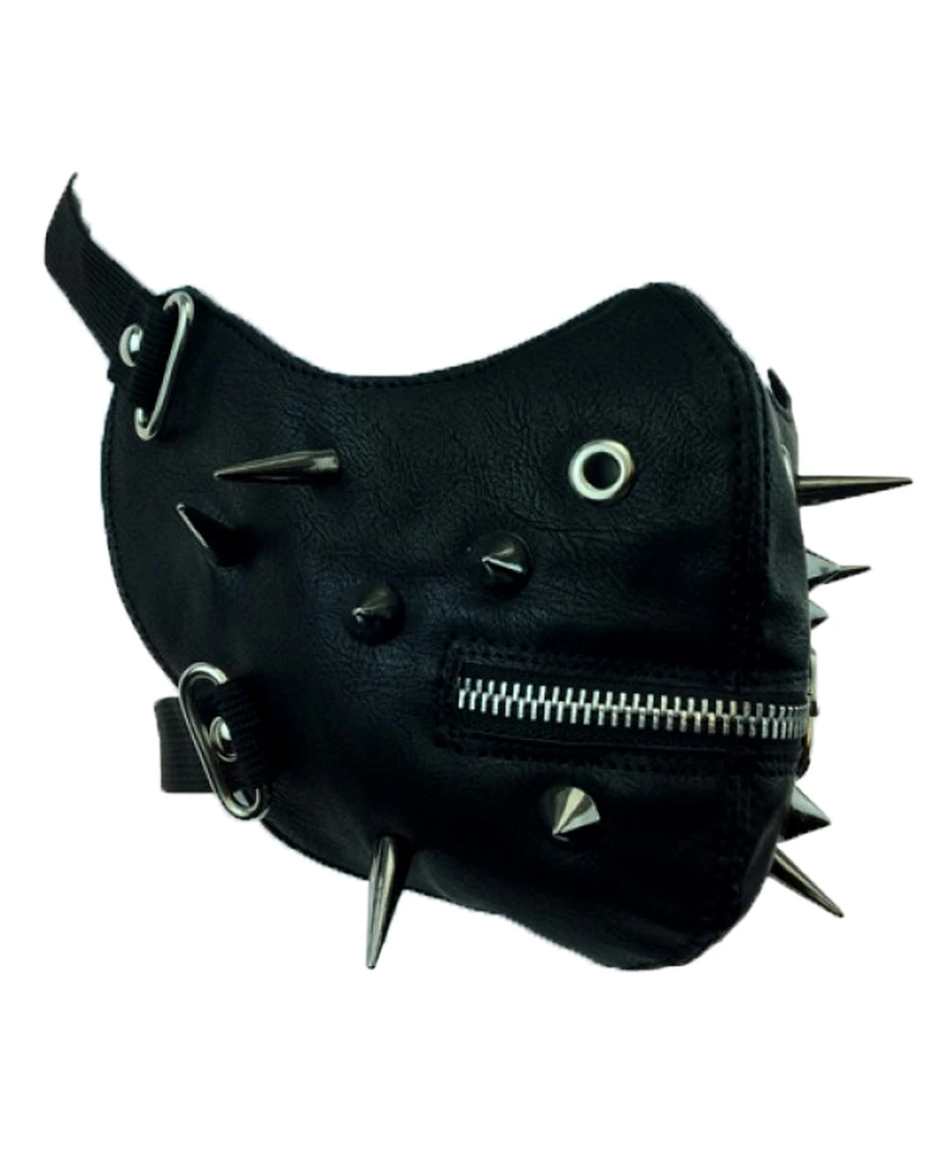 Sado Punk Halbmaske Mit Spikes 4 Sado Punk Halbmaske Mit Spikes – Bild 2