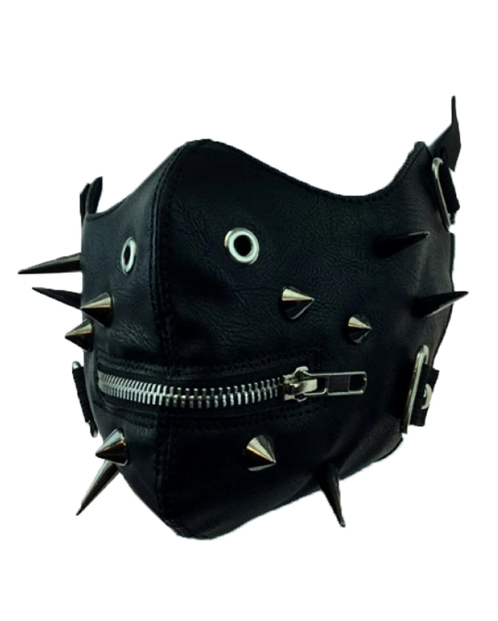 Sado Punk Halbmaske Mit Spikes 5 Sado Punk Halbmaske Mit Spikes – Bild 3