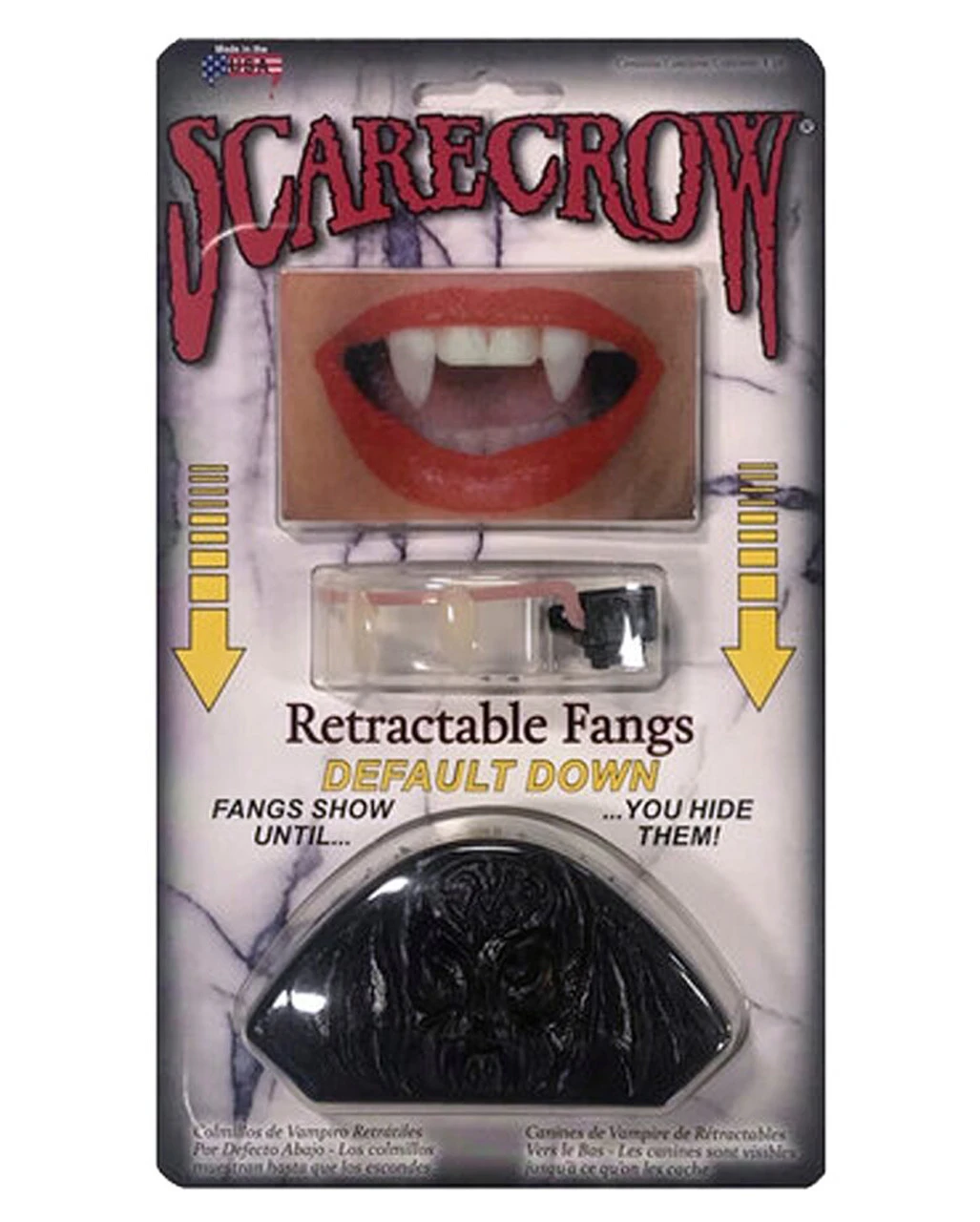 Scarecrow Einziehbare Vampir Zähne DOWN 3 Scarecrow Einziehbare Vampir Zähne DOWN