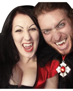 Vampir Eckzähne / Scarecrow Fangs -Halloween Kostüm Geschäft scarecrow vampirzaehne scarecrow fangs scarecrow custom fangs 10690 03