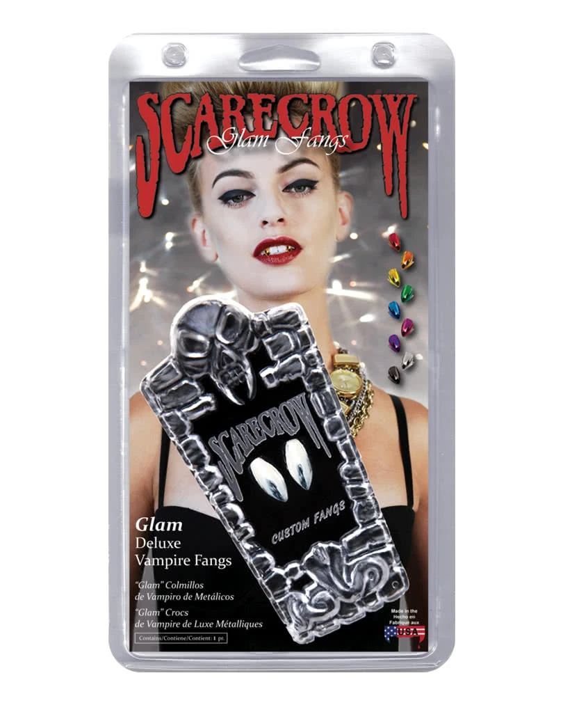 Scarecrow Vampir Eckzähne Chromfarben 3 Scarecrow Vampir Eckzähne Chromfarben