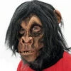 Schimpansen Maske Deluxe -Halloween Kostüm Geschäft schimpansen maske affenmaske chimp mask tiermaske 14243 01