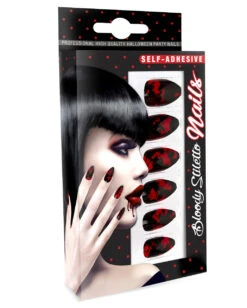 Schwarze Fingernägel Mit Blood Splatter 12 St. 7 Schwarze Fingernägel Mit Blood Splatter 12 St. -Halloween Kostüm Geschäft schwarze fingernaegel mit blood splatter fingernaegel mit blutspritzer black fingernails with blood splatter 36703 03
