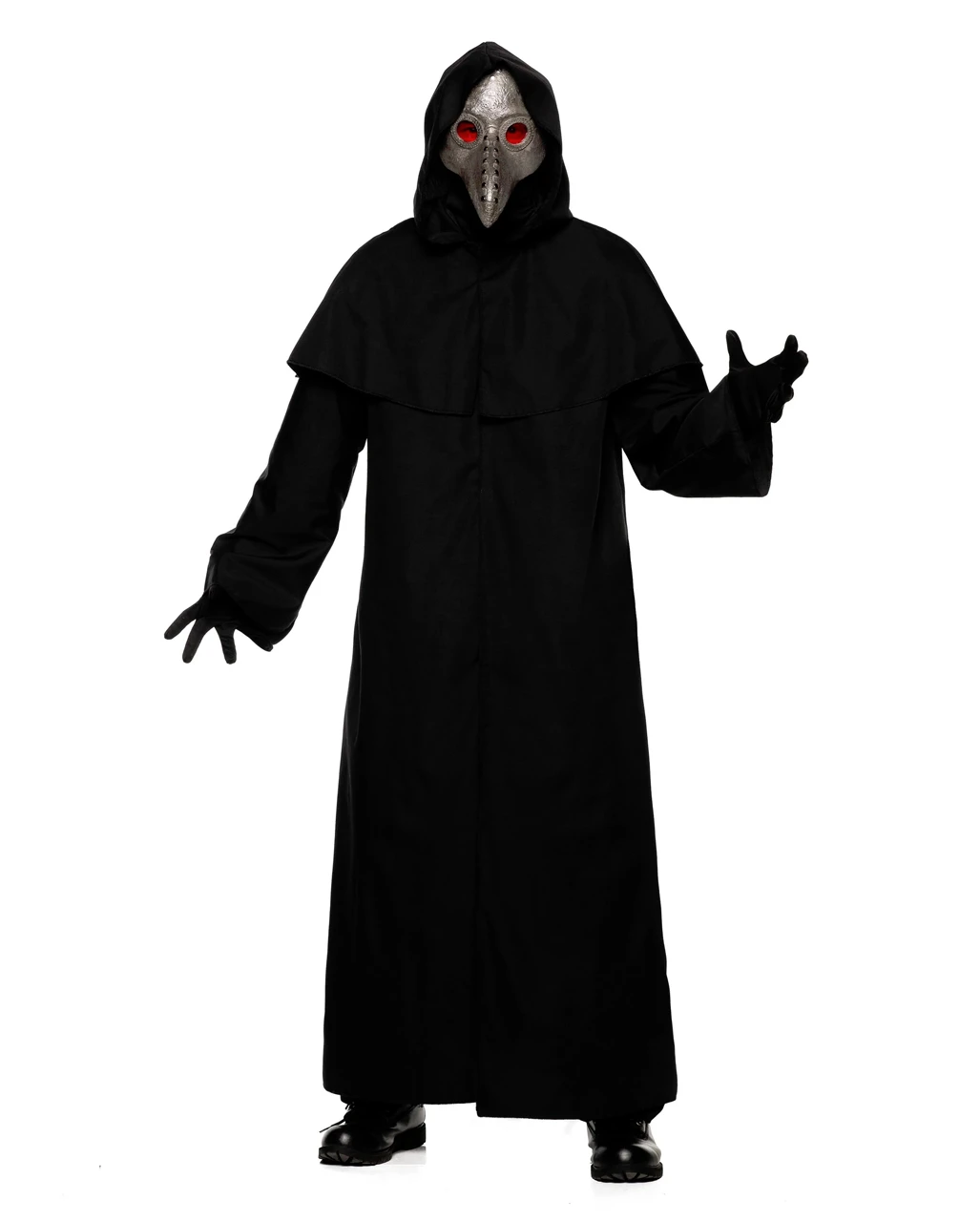Schwarze Horror Robe Für Erwachsene 3 Schwarze Horror Robe Für Erwachsene
