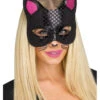 Schwarze Katzenmaske Mit Tattoos