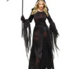 Seelenloser Reaper Damen Kostüm -Halloween Kostüm Geschäft seelenloser reaper damen kostuem soulless reaper woman costume blutiges sensenmann frauen kostuem 54222