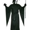 Sensenmann Grim Reaper Kostüm -Halloween Kostüm Geschäft sensenmann grim reaper kostuem gevatter tod robe halloween verkleidung herren 14795