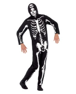 Skeleton Kostüm Mit Kapuze 5 Skeleton Kostüm Mit Kapuze -Halloween Kostüm Geschäft skeleton kostuem mit kapuze skelett ganzkoerper anzug halloween verkleidung herren 21042 2