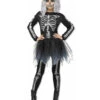 Skelett Damen Kostüm Silber