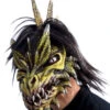Spike Drachenmaske Mit Beweglichem Kiefer -Halloween Kostüm Geschäft spike drachenmaske ohne haare spike dargon mask without hair fantasy maske halloween maske 37356 01