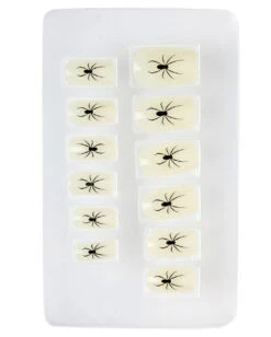 Spinnen Fingernägel G.I.D 12 St. -Halloween Kostüm Geschäft spinnen fingernaegel glow in the dark halloween fingernaegel spider fingernails glow in the dark 36694 02 2