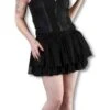 Spitzentop Mit Glitzerschnallen 2 Spitzentop Mit Glitzerschnallen -Halloween Kostüm Geschäft spitzentop mit glitzer schnallen gothic oberteil gothic top burleska alchemy top go1902
