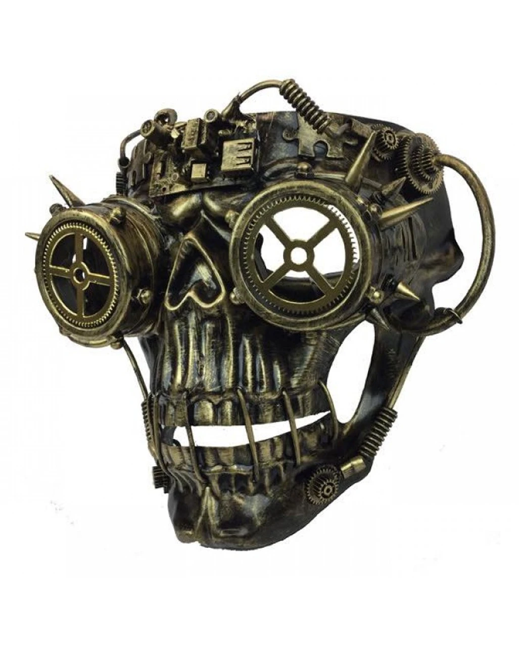 Steampunk Totenkopf Maske 5 Steampunk Totenkopf Maske – Bild 3