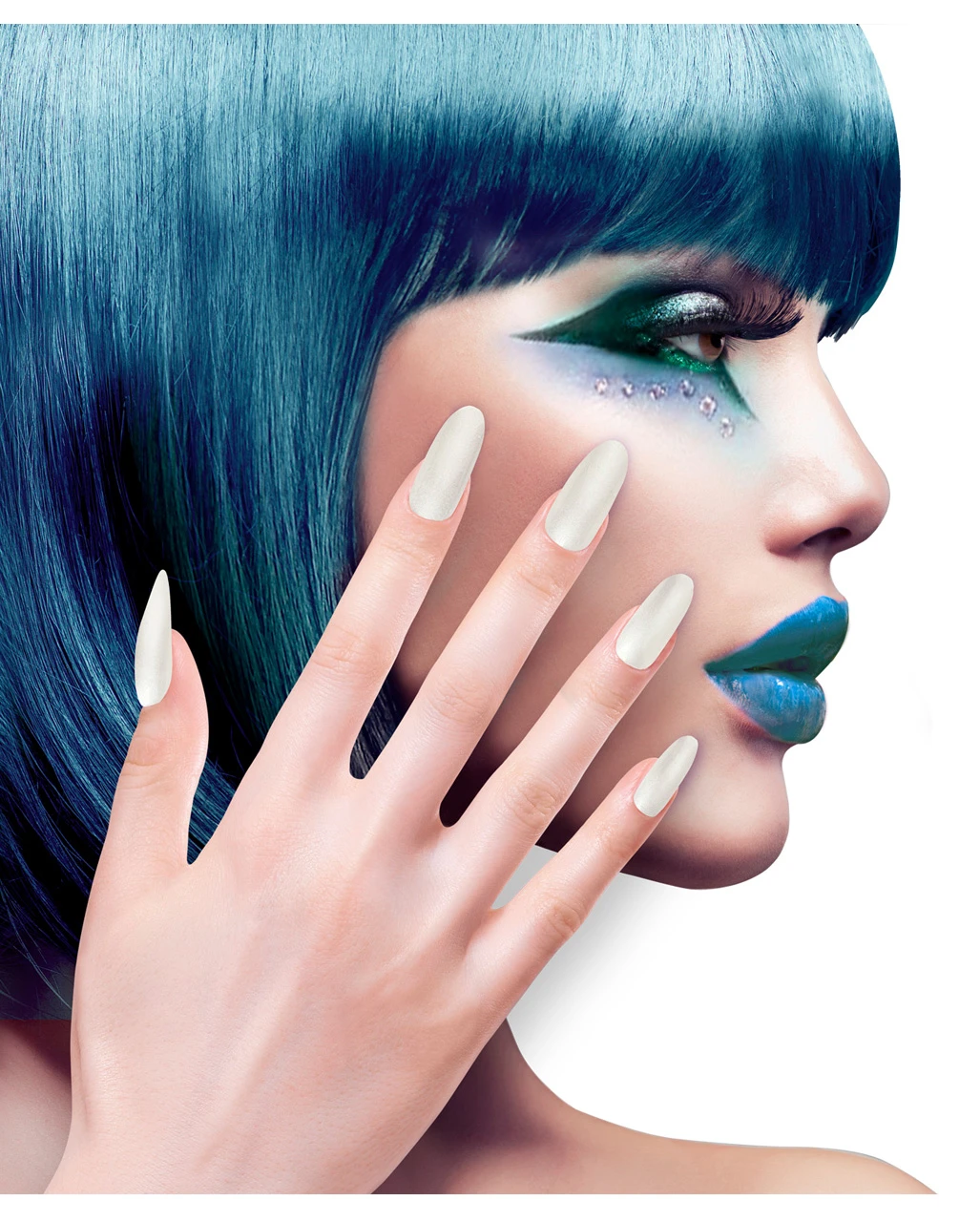 Stiletto Fingernägel Perlmutt Effekt 12 St. 3 Stiletto Fingernägel Perlmutt Effekt 12 St.