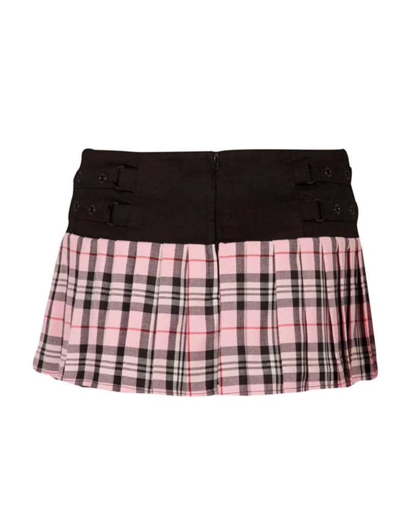 Tartan Minirock Rosa 5 Tartan Minirock Rosa – Bild 3