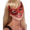Teufel Augenmaske Mit Pailletten -Halloween Kostüm Geschäft teufel augenmaske mit pailetten faschingsmaske satansmaske devil mask with sequin 8801352 01