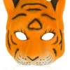 Tiger Gesichtsmaske -Halloween Kostüm Geschäft tiger gesichtsmaske tiger halbmaske raubkatze kostuem zubehoer grosskatze maskierung 8801338