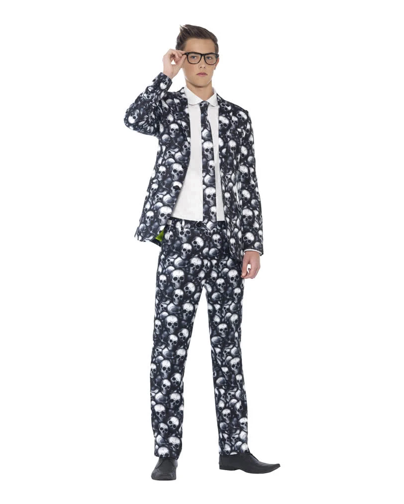 Totenkopf Anzug Für Teens 3 Totenkopf Anzug Für Teens