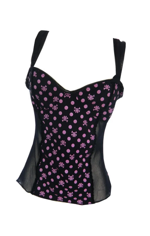 Mini Skull Top Mit Spitze