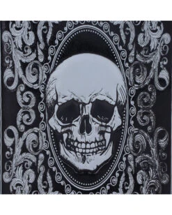 Totenschädel Tarot Geldbeutel 18,5cm -Halloween Kostüm Geschäft totenschaedel tarot geldboerse totenkopf tarot geldbeutel skull tarot wallet gothic accessoire 51014 06