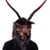 Gehörnte Krampus Maske Mit Kunstfell