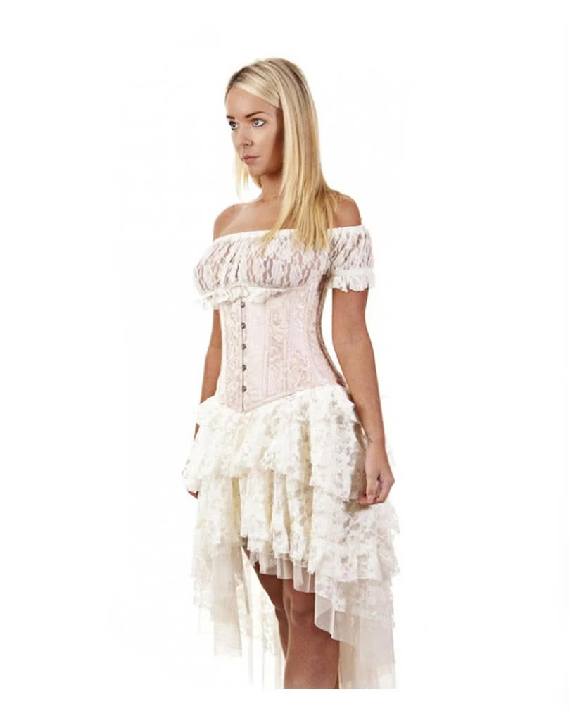 Burleska Brokat Unterbrustcorsage