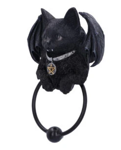 Vampuss Türklopfer 20cm -Halloween Kostüm Geschäft vampuss tuerklopfer vampir katze tuerklopfer gothic deko halloween deko katzen deko 54255 02